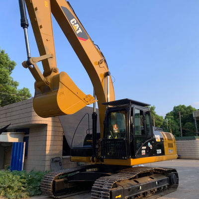 Tarımsal Kullanılmış CAT Kazı Makinesi İkinci El Backhoe Kazı Makinesi CAT325D Sarı Renk