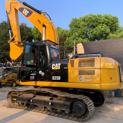 Tarımsal Kullanılmış CAT Kazı Makinesi İkinci El Backhoe Kazı Makinesi CAT325D Sarı Renk