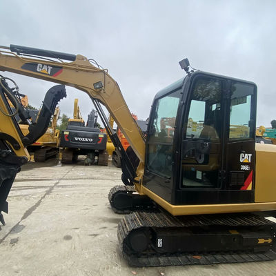 İkinci el inşaat makineleri kullanılır kazıcı Cat306E2 34.7kw Yol inşaatı için