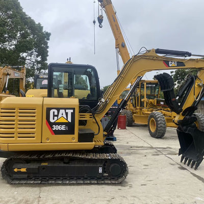 İkinci el inşaat makineleri kullanılır kazıcı Cat306E2 34.7kw Yol inşaatı için