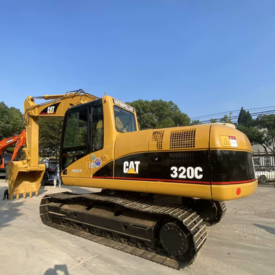 10T CAT320C Kullanılmış İnşaat Makineleri İkinci El Sürücüsü Kelebek Kazıcısı 110kw