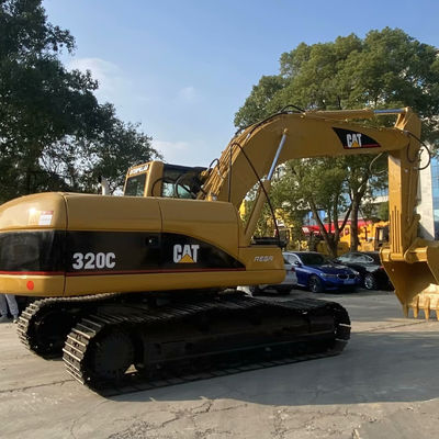 10T CAT320C Kullanılmış İnşaat Makineleri İkinci El Sürücüsü Kelebek Kazıcısı 110kw