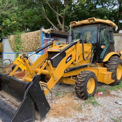 3283kg yük kullanılmış yükleyici ikinci el CAT 420F Backhoe yükleyici 76.1kW İnşaat için