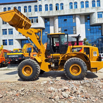 Bina Kullanılmış Backhoe Yükleyici CAT 966H 6T Yük 2nd Hand Traktör Backhoe Yükleyici