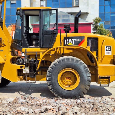 Bina Kullanılmış Backhoe Yükleyici CAT 966H 6T Yük 2nd Hand Traktör Backhoe Yükleyici