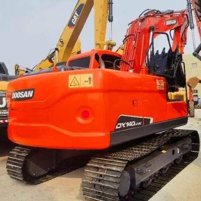 Kullanılmış Doosan DH140 12 tonluk sürünen kazıcı Eski toprak taşıma makineleri