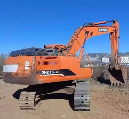 Kullanılmış kazıcı kazıcı Doosan DH215W İnşaat makineleri 48KW Yakıt tasarrufu