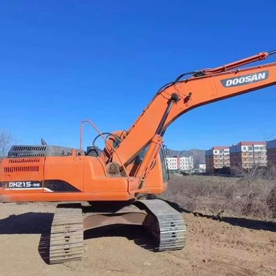 Kullanılmış kazıcı kazıcı Doosan DH215W İnşaat makineleri 48KW Yakıt tasarrufu