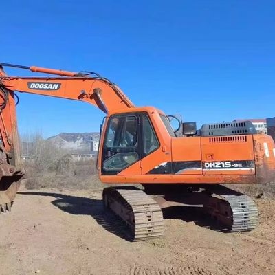 Kullanılmış kazıcı kazıcı Doosan DH215W İnşaat makineleri 48KW Yakıt tasarrufu