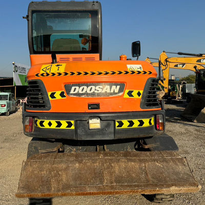 48KW Kullanılmış DOOSAN Kazı Makinesi Doosan DX60W Hidrolik Çamurlu Kazı Makinesi 5550 kg