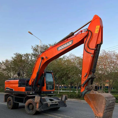 Doosan DX210W Kullanılmış Tekerlekli Kazıcı Hidrolik Mini İkinci El Kazıcı 20100 kg