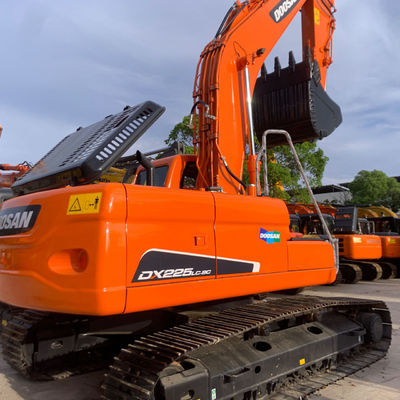 1900 rpm Kullanılmış DOOSAN Kazı makinesi DX225LC-9C İnşaat ekipmanları 21800kg