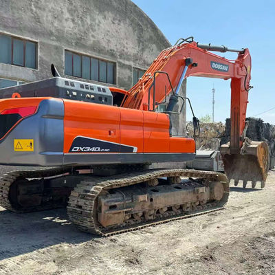 Hidrolik sürünen kullanılmış kazıcı Doosan DX340 Dünya kazı ekipmanları ikinci el