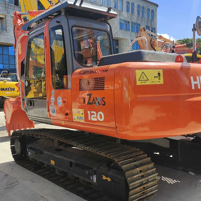 Hitachi ZX120 Kullanılmış Sürücülük Türü Kazıcı İkinci El Kazıcı 12 Ton