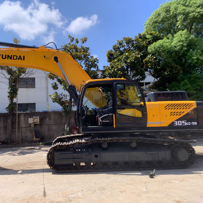 30200kg Kullanılmış Hyundai Kazı Makinesi HYUNDAI 305LC-9S 198KW Crawler Kazı Makinesi