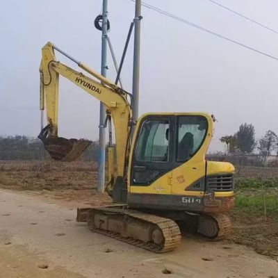 İkinci el Hyundai 60 Kazı makinesi Mini Hidrolik Gezgin Kazı makinesi 5850kg
