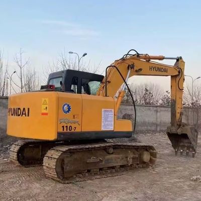 Hyundai R110-7 Kullanılmış Çamurlu Kazıcı İkinci El Kazıcı 11200kg 0.30-0.59m3 kova