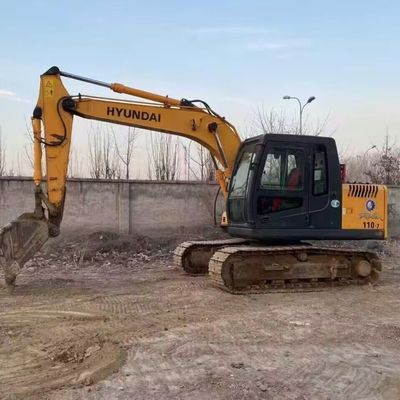 Hyundai R110-7 Kullanılmış Çamurlu Kazıcı İkinci El Kazıcı 11200kg 0.30-0.59m3 kova