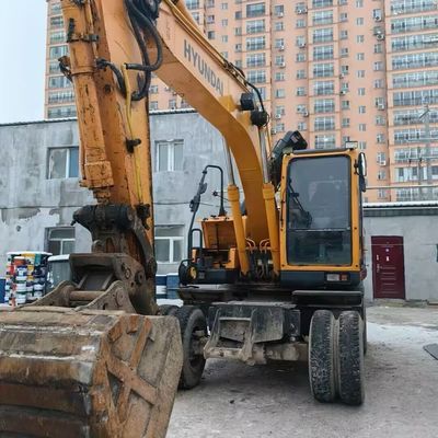 Hyundai 150w Kullanılmış Tekerlekli Kazıcı Ağır Güçlü İkinci El Toprak Taşıma Ekipmanı