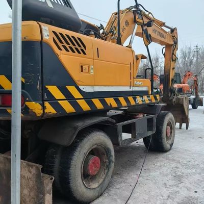Hyundai 150w Kullanılmış Tekerlekli Kazıcı Ağır Güçlü İkinci El Toprak Taşıma Ekipmanı