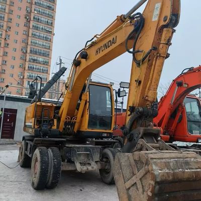 Hyundai 150w Kullanılmış Tekerlekli Kazıcı Ağır Güçlü İkinci El Toprak Taşıma Ekipmanı