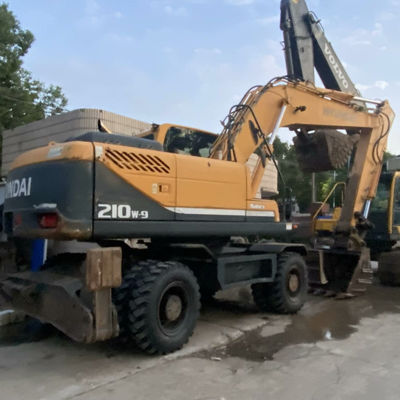 Hyundai 210W-9 Kullanılmış Tekerlekli Kazıcı Hyundai inşaat ekipmanları 20560kg