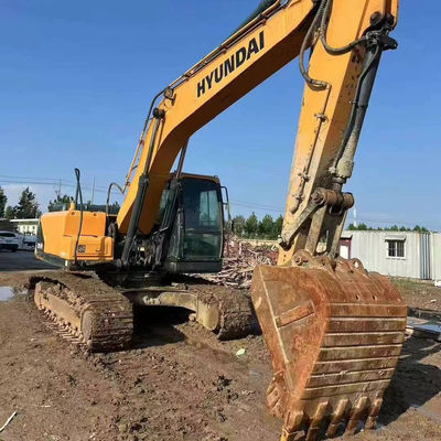 Kullanılmış Hidrolik Kazıcı Hyundi 20900kg 125KW Eski Dünya Hareketli Kazıcı