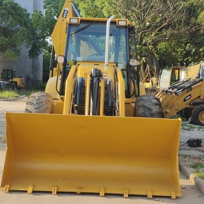 74.6kW JCB 4CX Kullanılmış Yükleyici Sarı 4378kg Asansör İkinci El Backhoe Yükleyici Tekerlek Hareketli