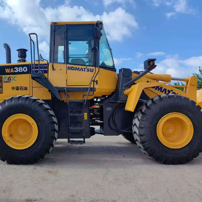 Ağır Güçlü 146kW Komatsu WA380 Kullanılmış Tekerlekli Yükleyici Tarım için 5 Tonluk Yük