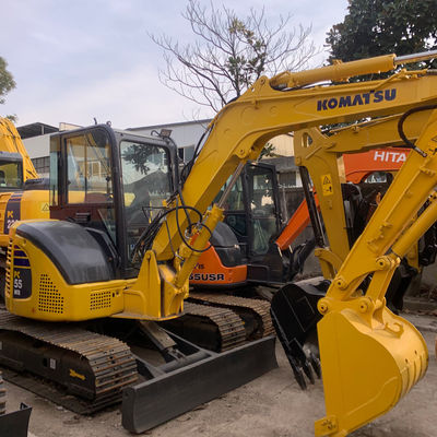 Kullanılmış sürünen hidrolik kazıcı Komatsu Pc55 5160kg Kazı temelleri için