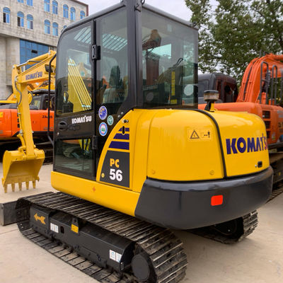 Yürüyüşçü Kullanılan Komatsu Kazı makinesi Pc56 İkinci El Kazı makineleri Yüksek Çalışma Verimliliği