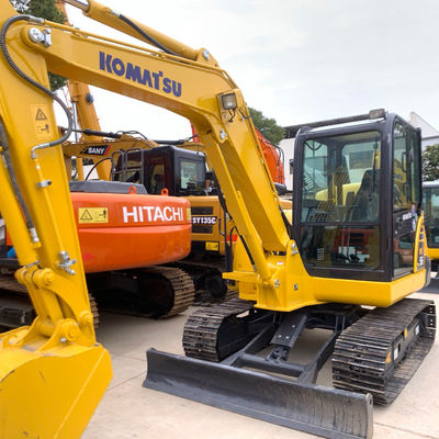 Yürüyüşçü Kullanılan Komatsu Kazı makinesi Pc56 İkinci El Kazı makineleri Yüksek Çalışma Verimliliği