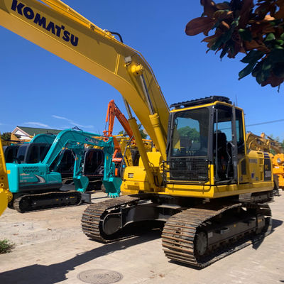 Kullanılmış Komatsu PC200 Backhoe Excavator İkinci El İnşaat Makineleri Su Soğutma