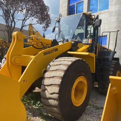 İnşaat İşleri Kullanılan Komatsu WA470 yükleyici 204kW Su soğutma İkinci el yükleyiciler