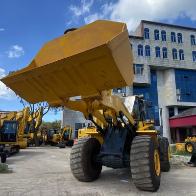 İnşaat İşleri Kullanılan Komatsu WA470 yükleyici 204kW Su soğutma İkinci el yükleyiciler