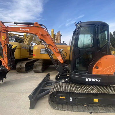 Mini Kullanılmış İnşaat Kazıcısı Kubota 161-3 5675kg İnşaat Mühendisliği İçin