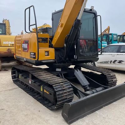 Sarı Kullanılmış Mini Kazma Makinesi SANY 95c İkinci El Kazıcı 9180kg