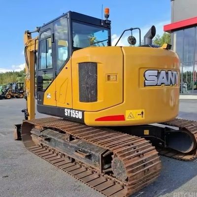 Mini Hidrolik Kullanılmış Sany Kazıcı SANY155U Eski İnşaat Kazıcısı
