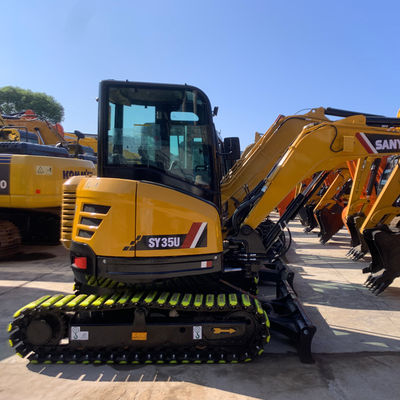 Hidrolik Kullanılmış Kazı Makinesi SANY 35U Toprağı Taşımak Makinesi 3780 kg