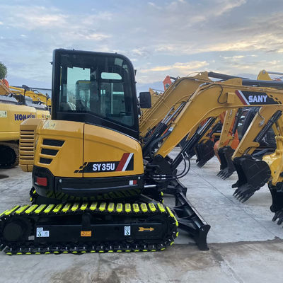 Hidrolik Kullanılmış Kazı Makinesi SANY 35U Toprağı Taşımak Makinesi 3780 kg