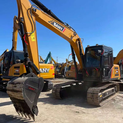 Kullanılmış SANY SY135 Kazı makinesi Yüksek Güçlü Eski Hidrolik Sürünen Kazı makinesi