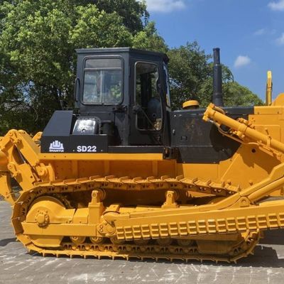 162KW Kullanılmış SHANTUI SD22 Sürünen Buldozer İnşaat Tarım Aletleri