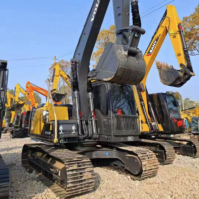 VOLVO EC140 Kullanılmış Hidrolik Kazıcı 77KW Eski Volvo Crawler Kazıcı Yüksek Verimlilik