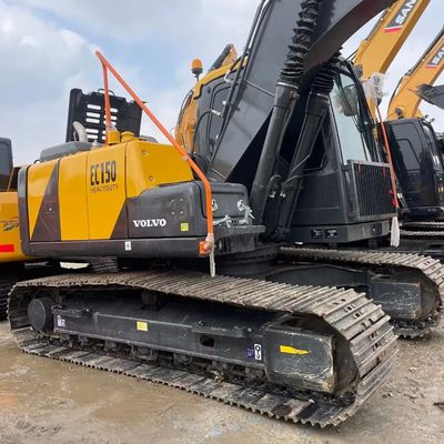 İyi Bakımlı Kullanılmış Volvo Hidrolik Kazıcı Volvo 150D Eski İnşaat Ekipmanı