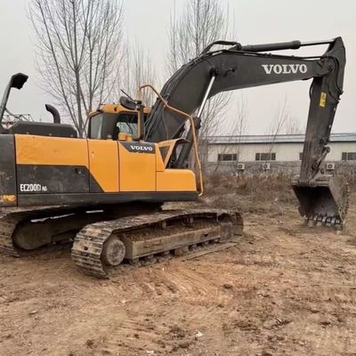 66kW Hidrolik Kullanılmış Kazıcı VOLVO 200D İnşaat Ekipmanı