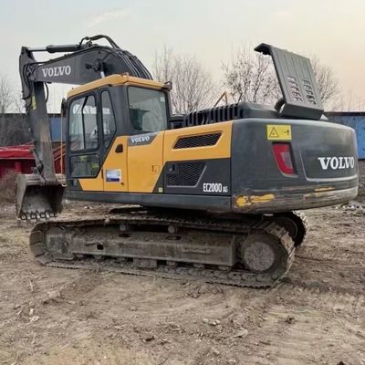66kW Hidrolik Kullanılmış Kazıcı VOLVO 200D İnşaat Ekipmanı