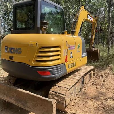 Sarı Kullanılmış XCMG Kazıcı Kazıcı Xcmg 60DA Küçük Sürünen Kazıcı Makinesi