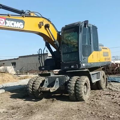Ağır 93kW kullanılmış tekerlekli kazıcı kazıcı XCMG150 sürünen kazıcı