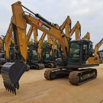 Güçlü Kullanılmış Kazı makinesi XCMG XE135 İkinci El Hidrolik Gezgin Kazı makinesi