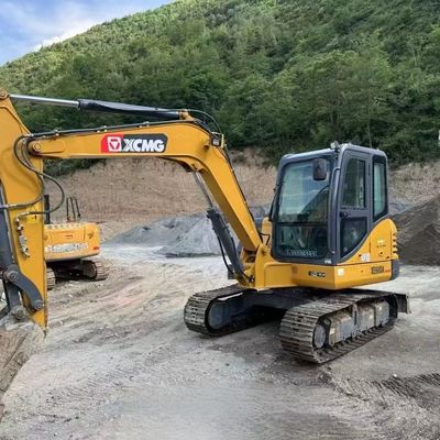 Dizel motorlu mini kazıcı kazıcı XCMG XE60DA Hidrolik sürünen kazıcı